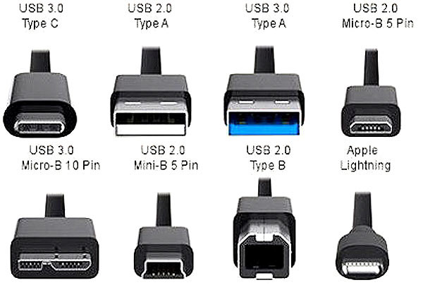 виды разъемов USB